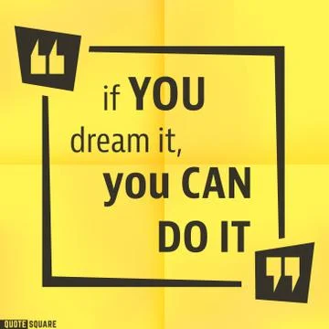 Quote square template Illustrazione stock