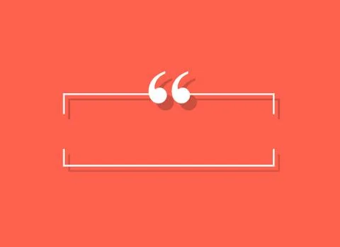 Quote template with free copy space. For Note, message, quote and comment. Ve Stock Illustration