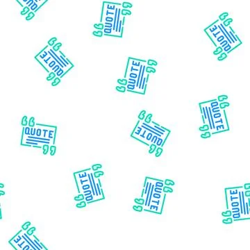 Quote testimonial vector seamless pattern Stock Illustration
