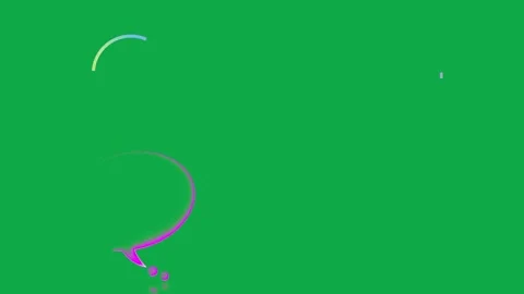 Quote Text Border Minimal animation on green screen comic pop art bubble Stockbeeldmateriaal 334704462