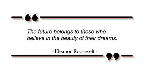 Quote text box frame. Quotation comment speech message texting template. Moti Stock Illustration