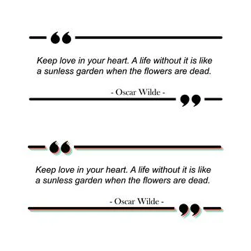 Quote text box frame. Quotation comment speech message texting template. Moti Stock Illustration