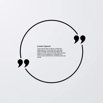 Quote of the text in box Stock-Illustration