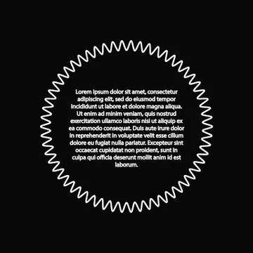 Quote text bubble on black background. Empty template. Vector illustration. Stock Illustration