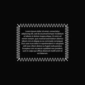 Quote text bubble on black background. Empty template. Vector illustration. Stock Illustration