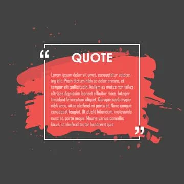 Quote text bubble. Commas, note, message and comment. Design element Stock Illustration