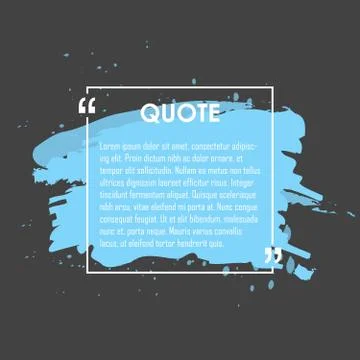 Quote text bubble. Commas, note, message and comment. Design element Stock Illustration