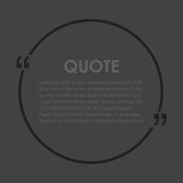 Quote text bubble. Commas, note, message and comment Stock Illustration