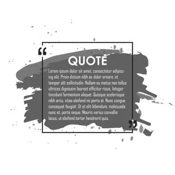 Quote text bubble. Commas, note, message and comment. Design element Stock Illustration