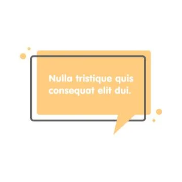 Quote text bubble. Commas, note, message and comment. 库存插图