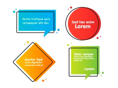 Quote text bubble. Commas, note, message and comment. Stock Illustration