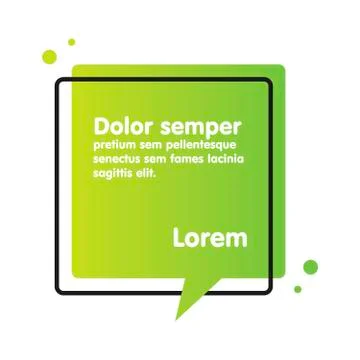 Quote text bubble. Commas, note, message and comment. Stock Illustration