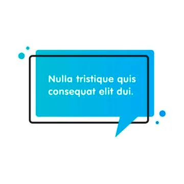 Quote text bubble. Commas, note, message and comment. 库存插图