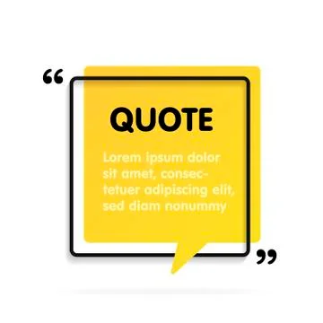 Quote text bubble. Commas, note, message and comment. イラスト素材