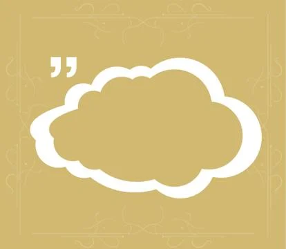 Quote text bubble. Commas, note, message and comment. Design element similar  Stock Illustration