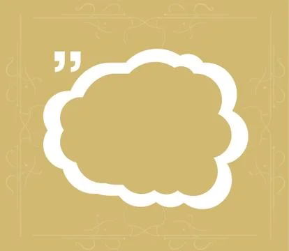 Quote text bubble. Commas, note, message and comment. Design element similar  Stock Illustration