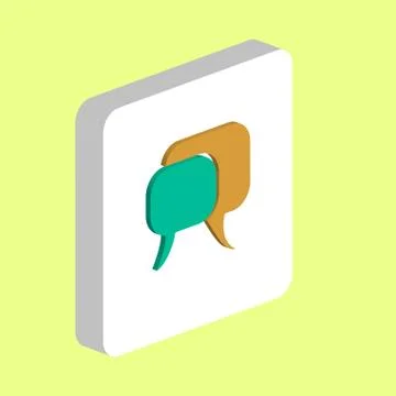 Quote text bubble computer symbol Stock Illustration