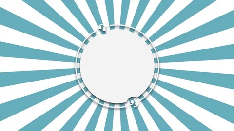 Quote text bubble with rays Stock Footage 82978997