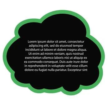 Quote text bubble on white background. Empty template. Vector illustration. Stock Illustration