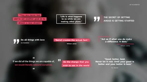 Quote Titles  After Effects	Stock