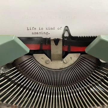 Quote on typewriter Stock Photos