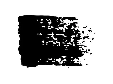 Quote Vector Abstract Grunge Brush Hand Drawn Texture in Black Color Sketch Stock Illustration