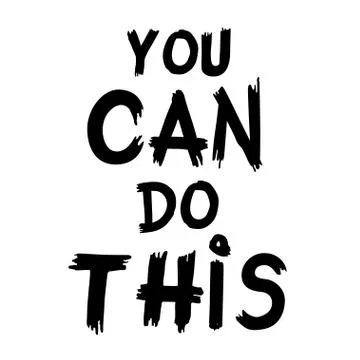 Quote You Can Do This. Stock Illustration