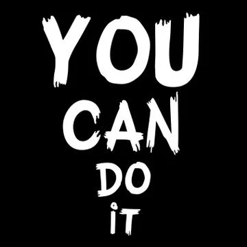Quote You Can Do It Illustrazione stock