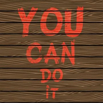 Quote You Can Do It Stock Illustration