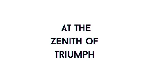 Quote - At the zenith of triumph, animation isolated. Stock Footage 242527145