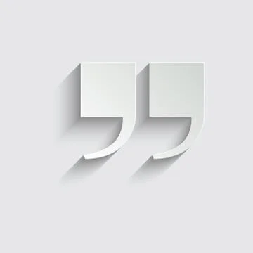 Quotes  - black vector icon. quotes symbol Stock Illustration