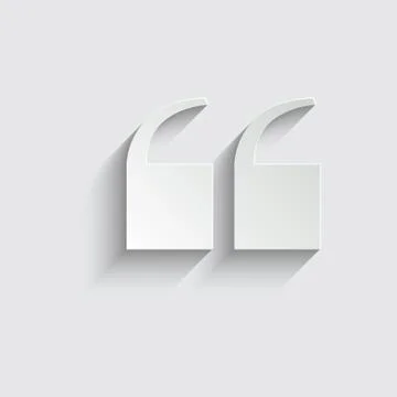 Quotes  - black vector icon. quotes symbol Stock Illustration