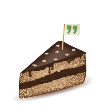 Quotes Cake Illustrazione stock
