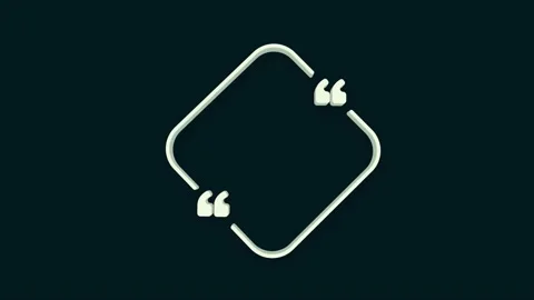 Quotes frames. Quote remark, mention quotations frame and callout text template Stock-Footage 156989075