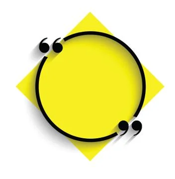 Quotes icon. Blank template  quotes frame.  vector Stock Illustration