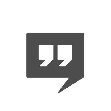 Quotes Icon Illustration Stock Illustration
