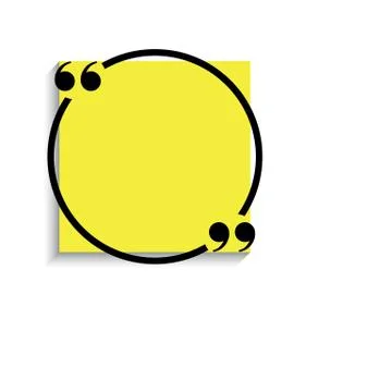 Quotes icon. quotes frame. Blank template vector Stock Illustration