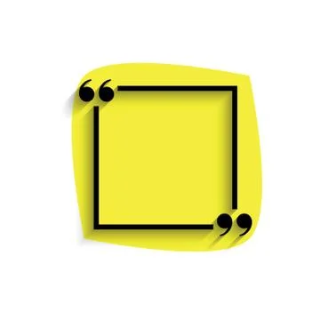 Quotes icon. quotes frame. Blank template vector Stock-Illustration