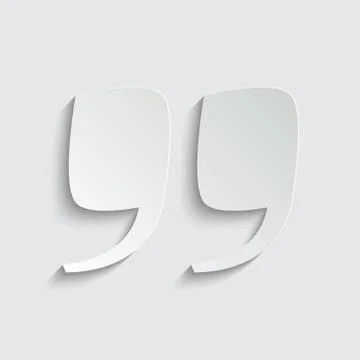 Quotes icon vector  illustration isolated on white background Stock Illustration