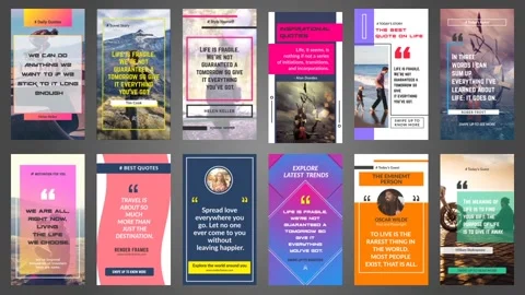 After Effects Template: Quotes Instagram Stories #143481397