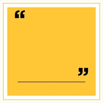 Quotes text box. Text box for inspirational and motivational quotes Stock Illustration