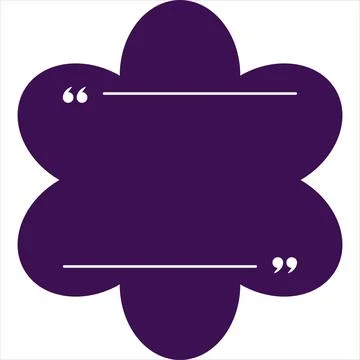 Quotes text box. Text box for inspirational and motivational quotes Stock Illustration