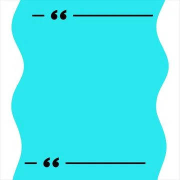 Quotes text box. Text box for inspirational and motivational quotes Stock Illustration