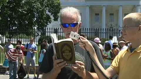 Qur'an Desecration (3 clips) Video stock 11147816