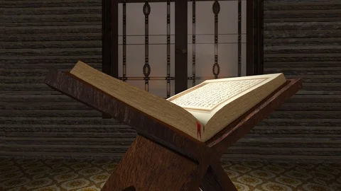 Quran 3D - 4 Stock Footage 95568747