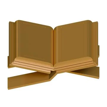 Quran 3D Render Design Element Top View Stock Illustration