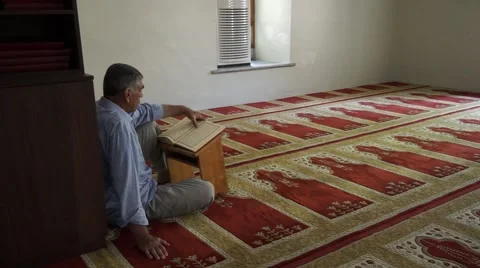 Quran Reading in Mosque Stock Footage 50815488