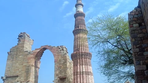 Qutab Minar Stock Footage 301998617