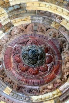  The Qutb complex is an array of monuments and buildings at Mehrauli in De... Fotos de archivo