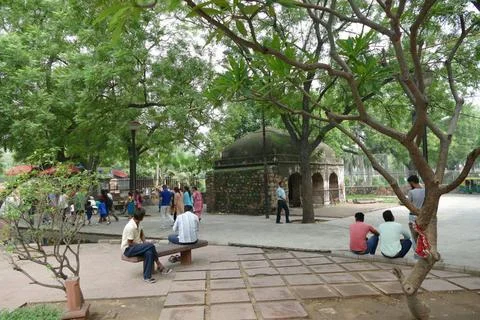  The Qutb complex is an array of monuments and buildings at Mehrauli in De... Fotos de archivo